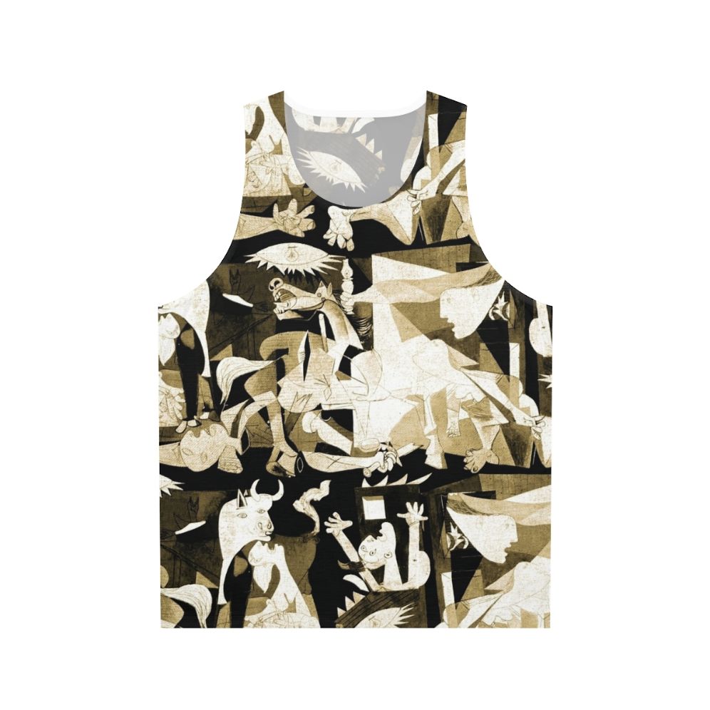 Guernica 2020 Unisex Textured Tank Top featuring Pablo Picasso's iconic painting