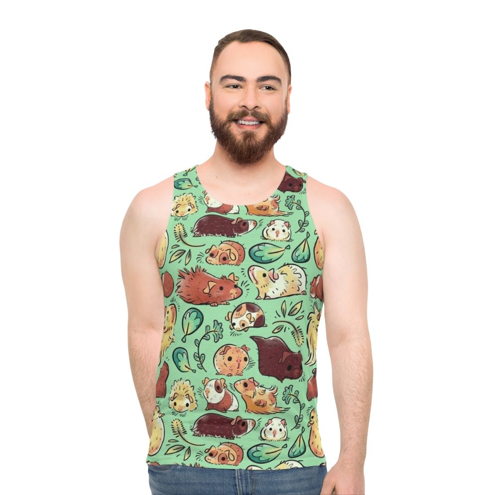 Cute guinea pig pattern tank top
