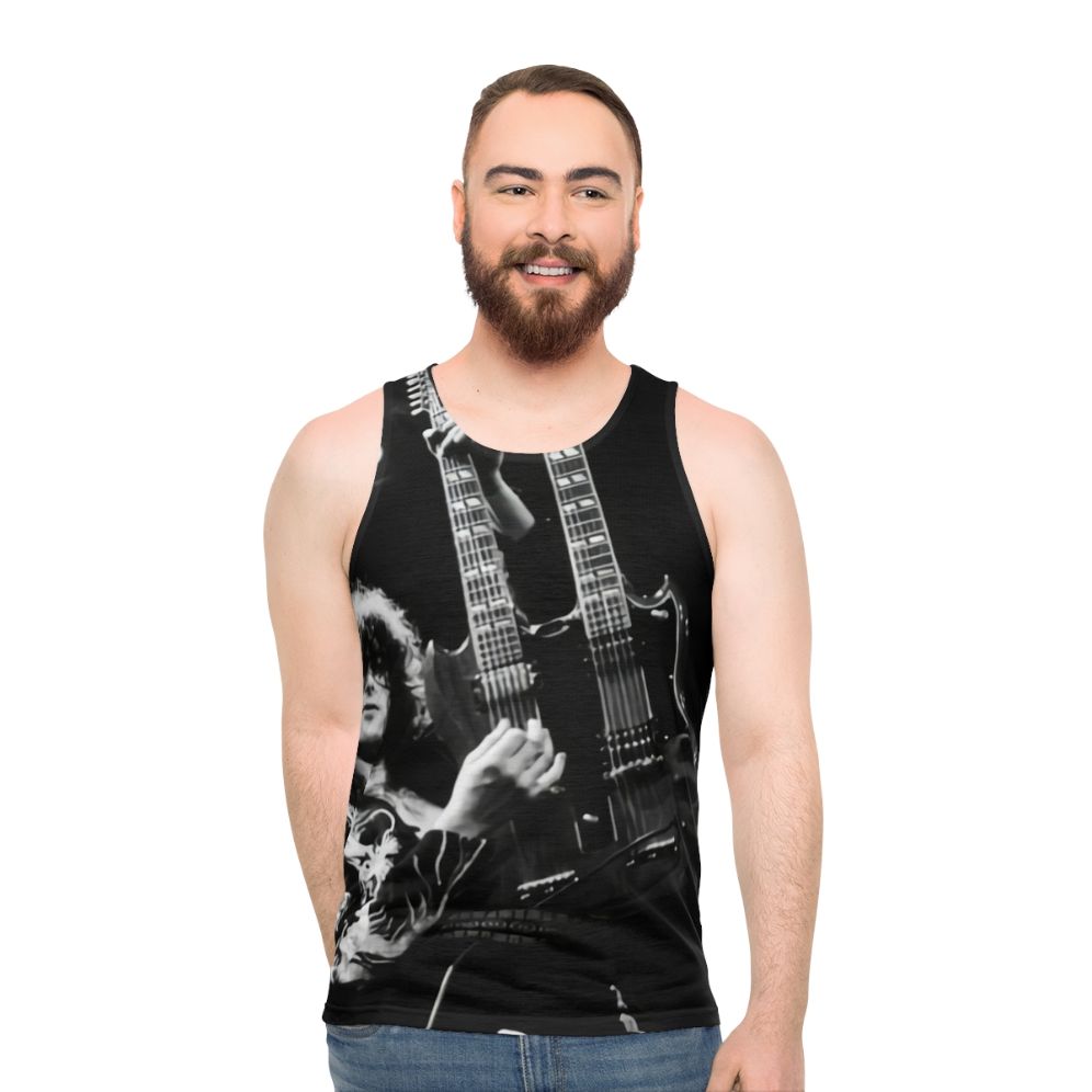 Unisex guitar music concert tank top