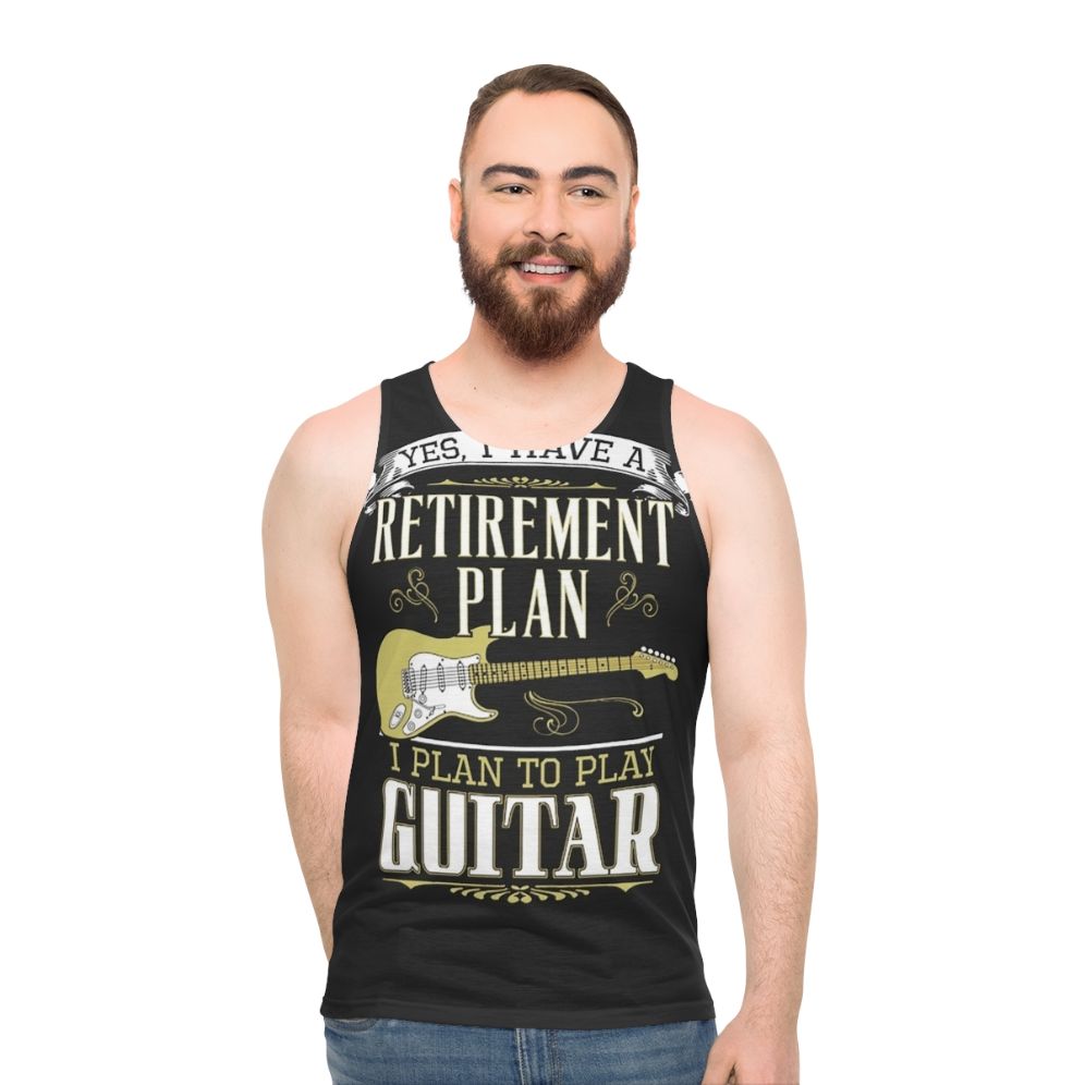 Guitar Retirement Plan Unisex Tank Top