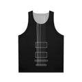 Unisex guitar strings tank top