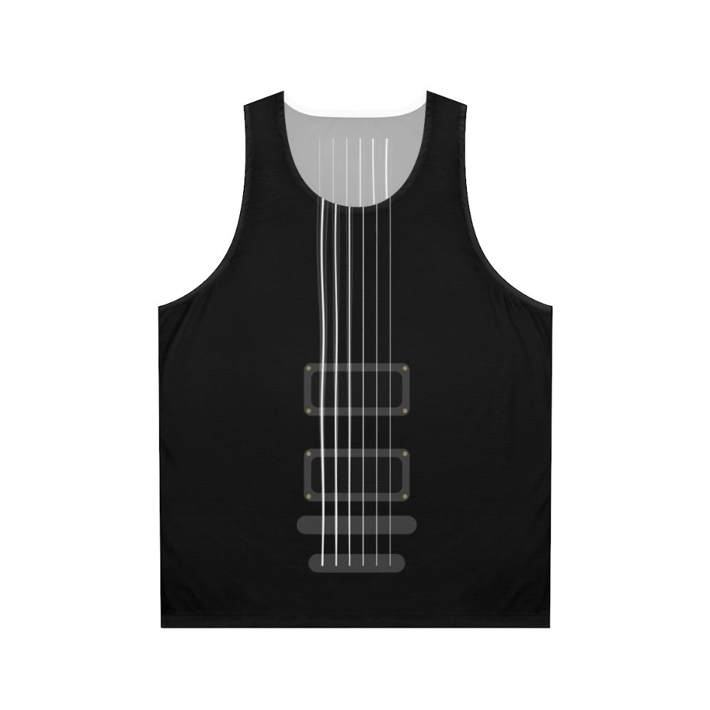 Unisex guitar strings tank top