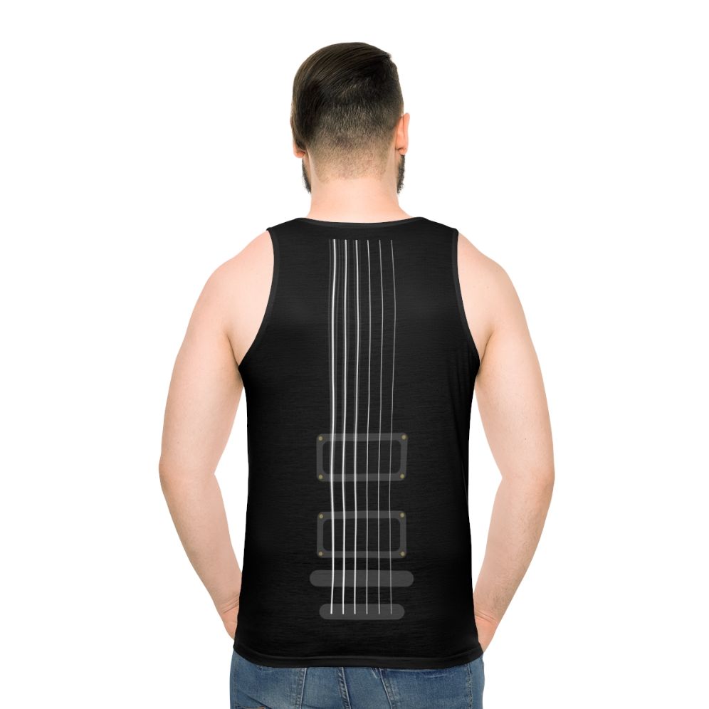 Unisex guitar strings tank top