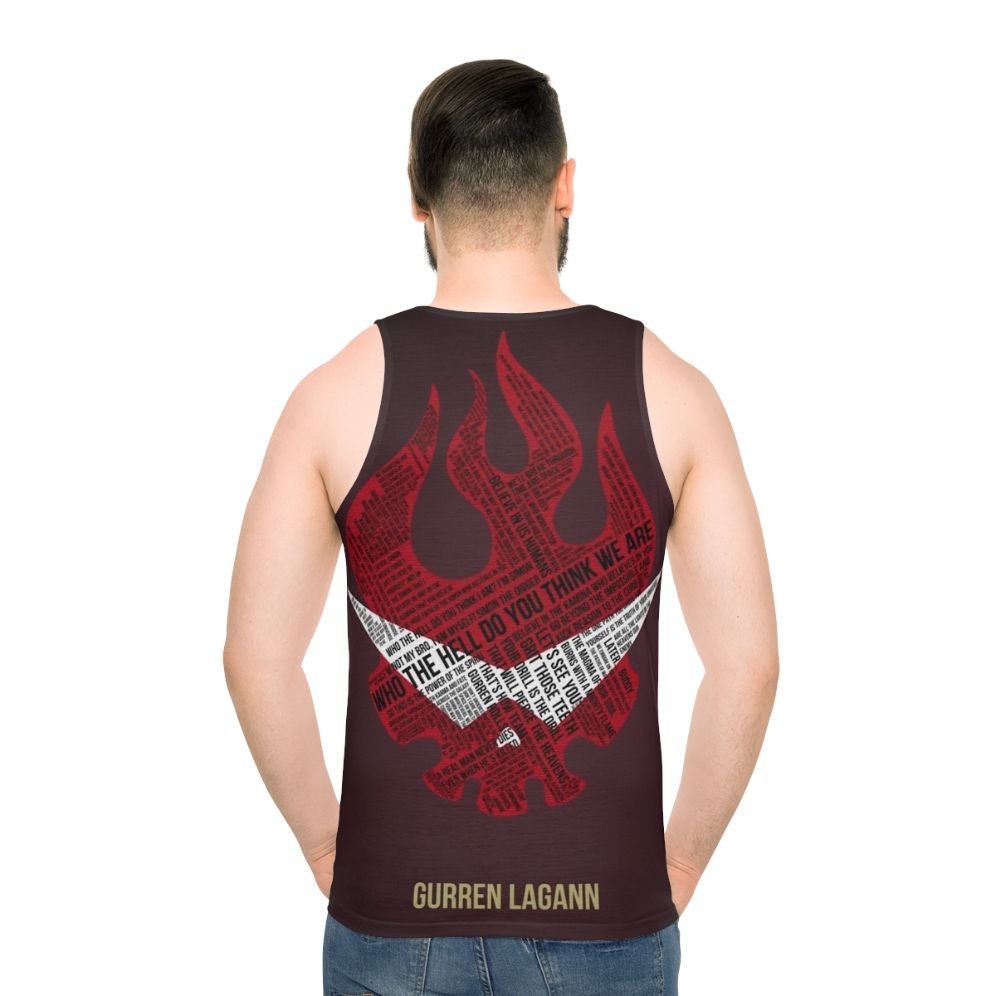 Gurren Lagann Typographic Unisex Tank Top