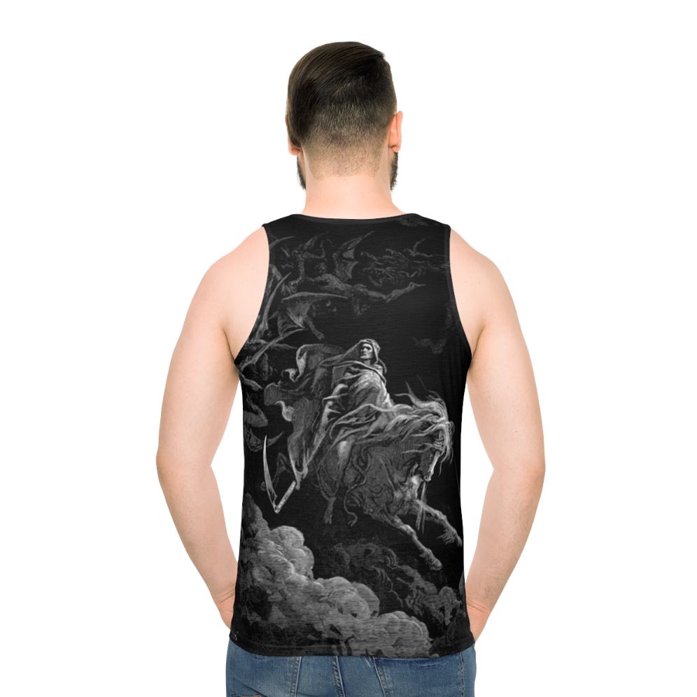 Unisex tank top featuring Gustave Dore's "Death on the Pale Horse" religious art