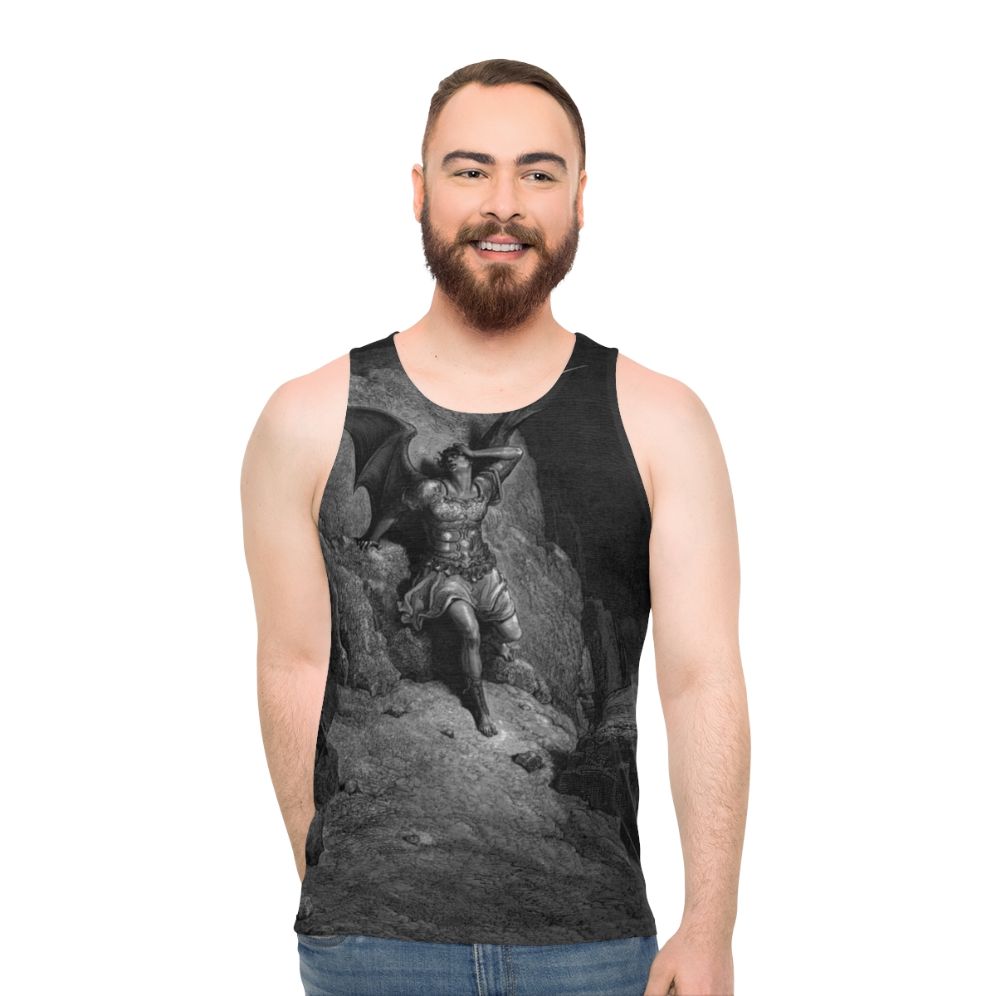 Gustave Dore's The Fall of Satan 1866 Unisex Tank Top