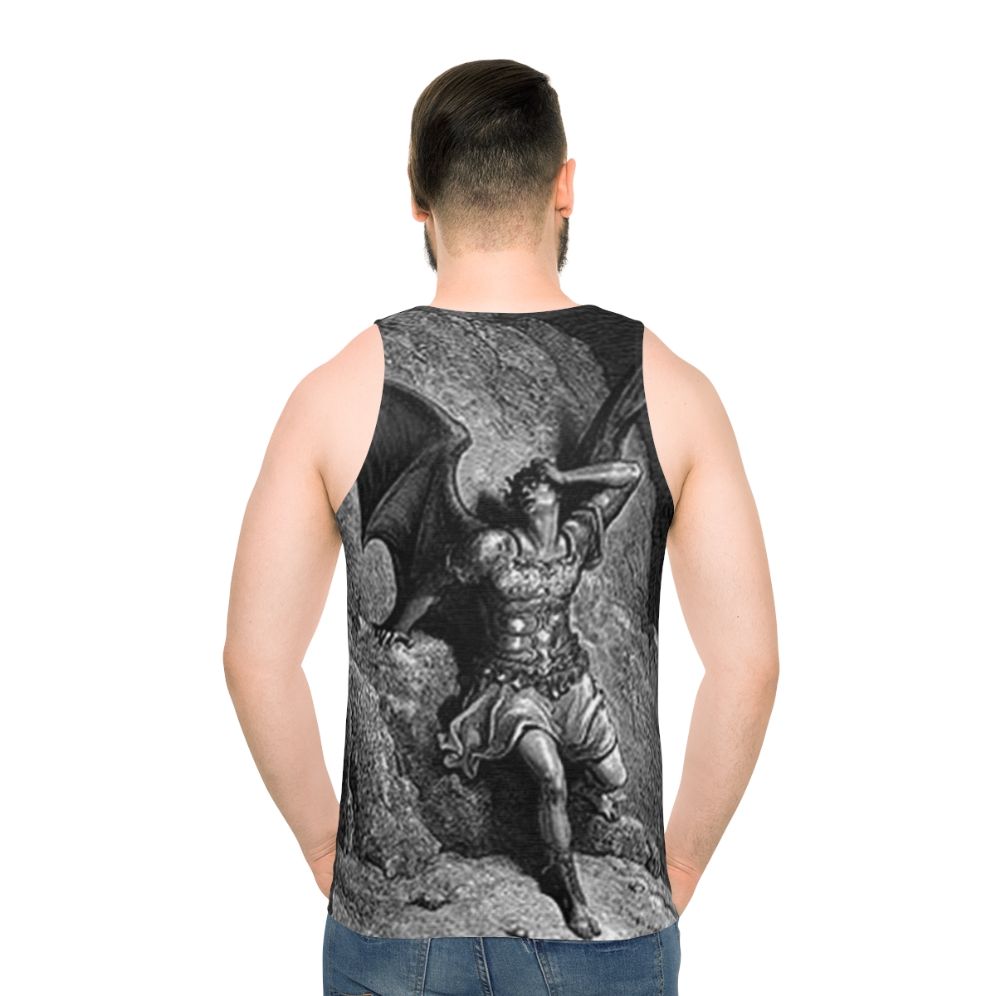 Gustave Dore's "Paradise Lost" Satan Profile Unisex Tank Top