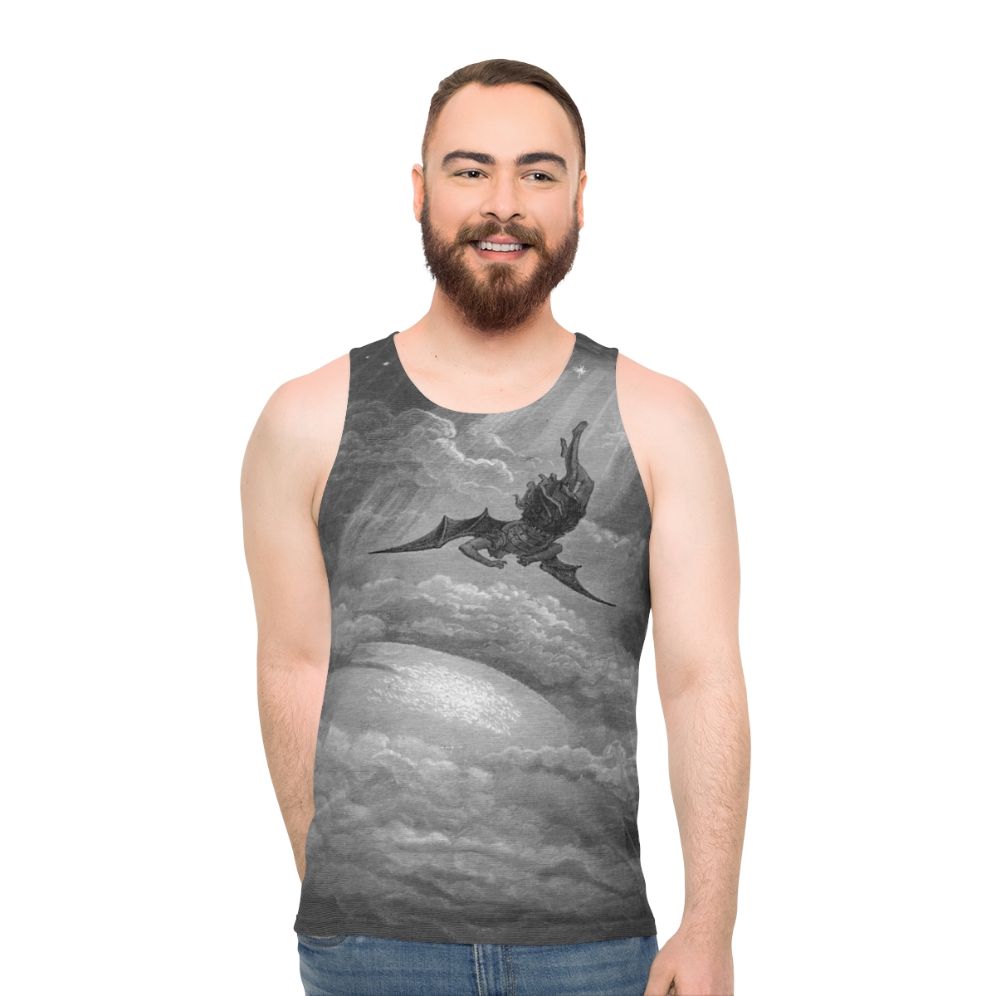 Gustave Dore's "Satan Falls to Earth" 1866 Unisex Tank Top
