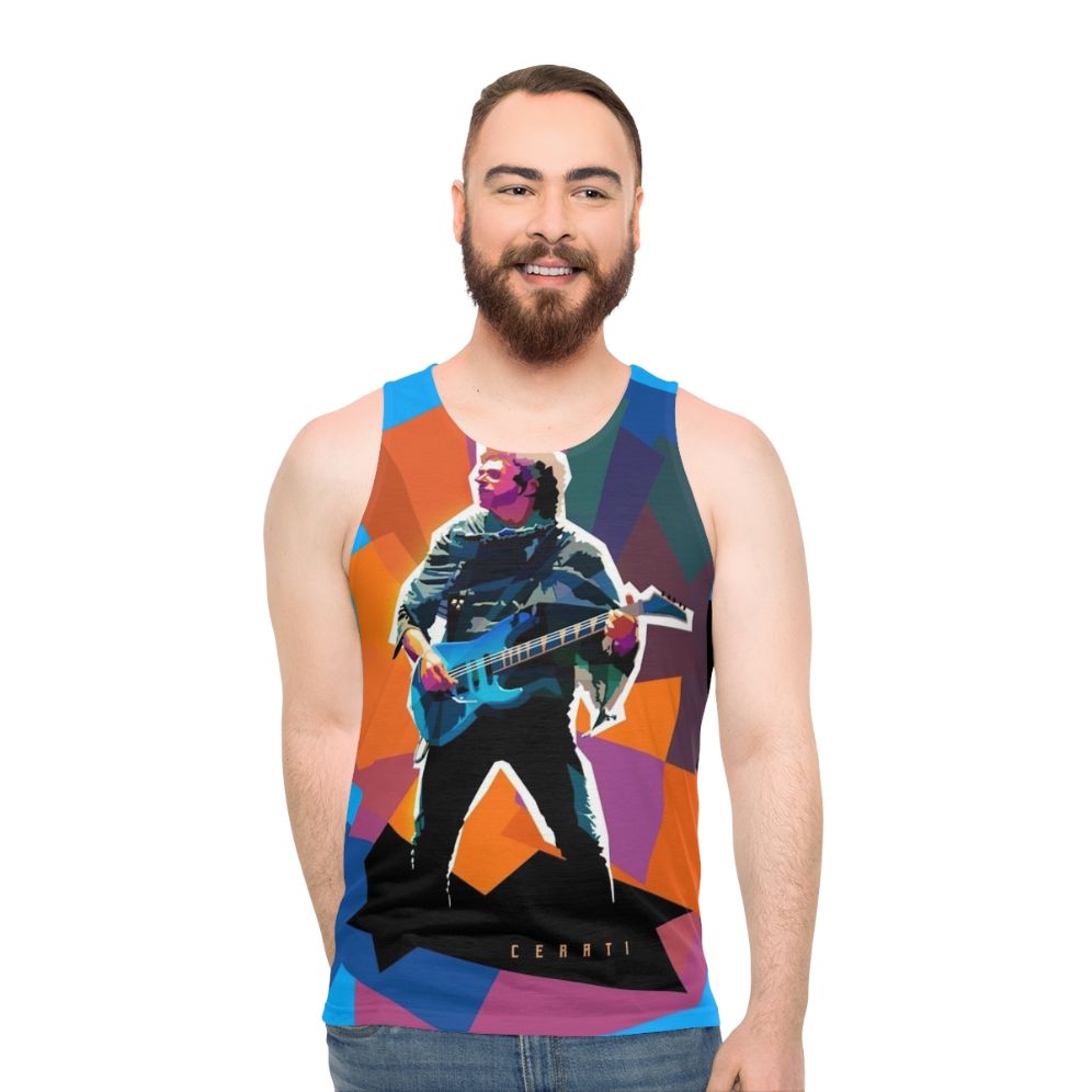 Gustavo Cerati Unisex Lollipop Low Poly Tank Top