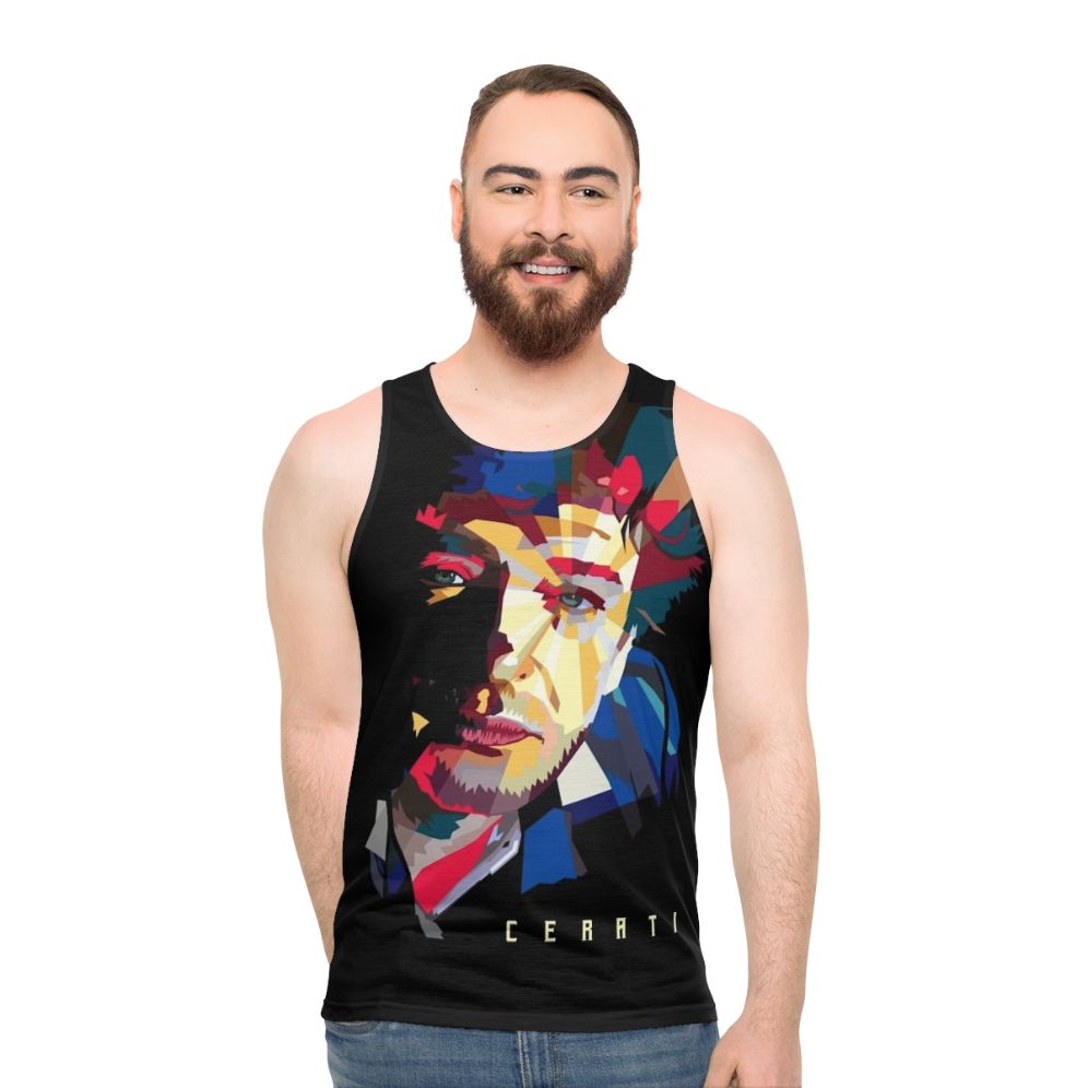 Gustavo Cerati Unisex Low Poly Tank Top