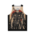 Unisex tank top with abstract guts design in Chinese-inspired style
