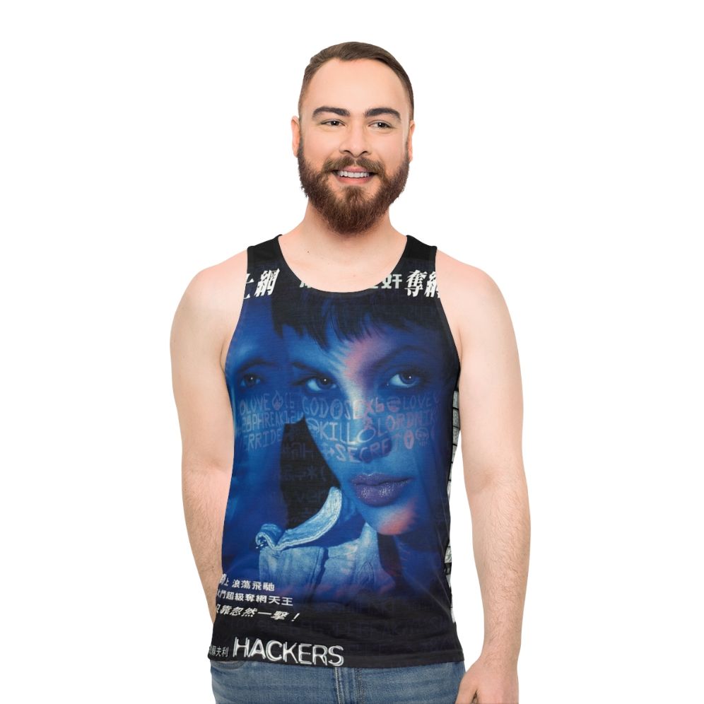 Hackers 1995 movie poster unisex tank top
