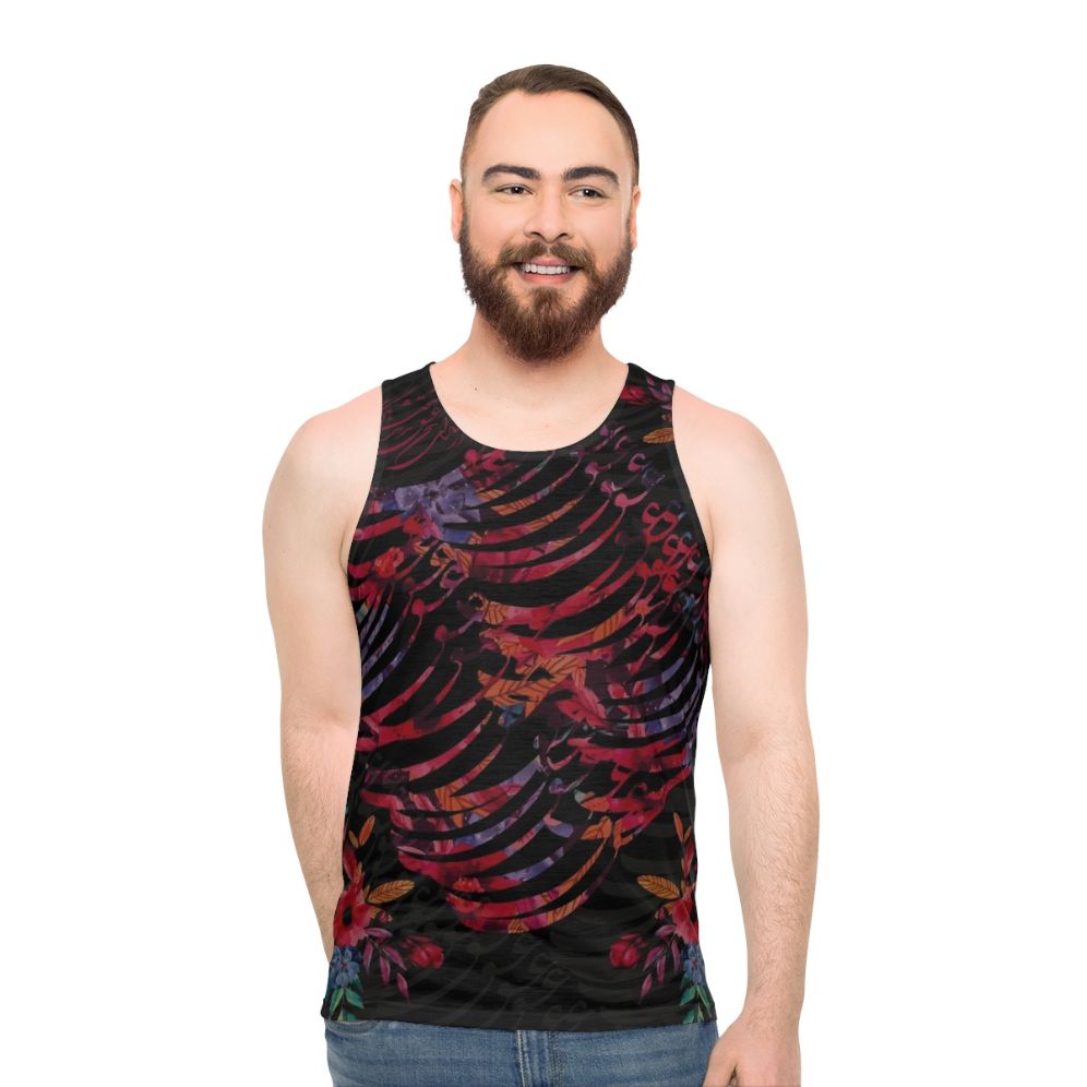 Hafez poem unisex tank top with Persian calligraphy design