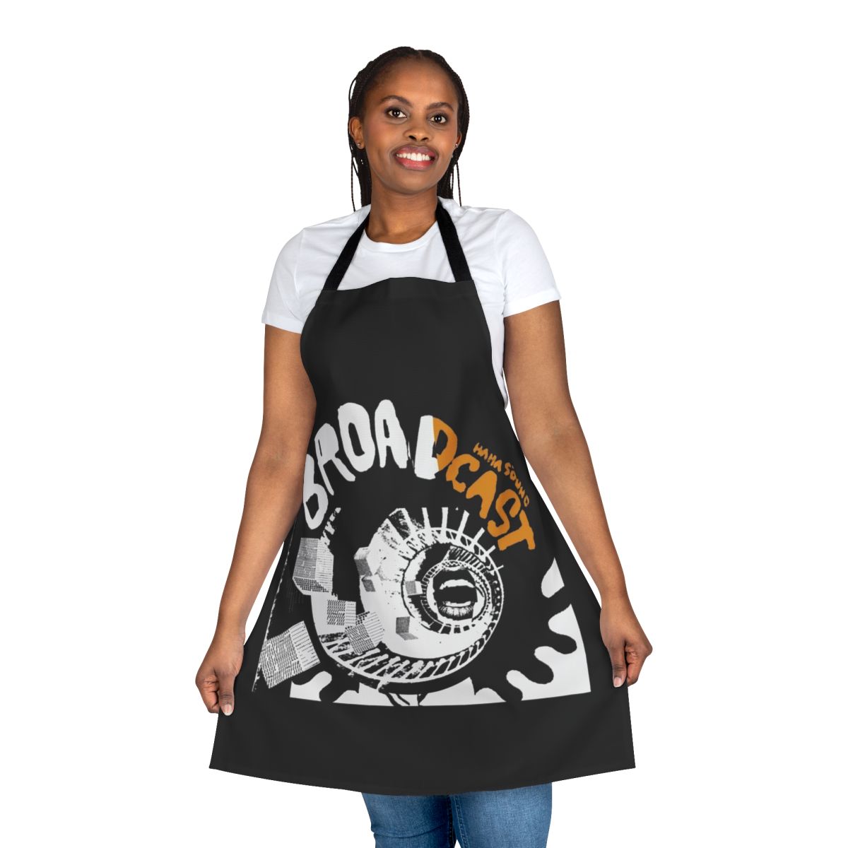 Haha Sound Music Apron - Stylish Apron for Broadcast, Music, and Audio Enthusiasts