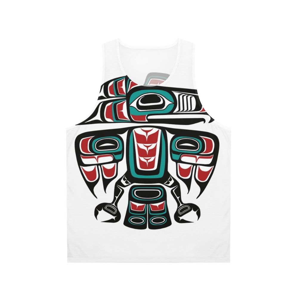 Haida raven totem unisex tank top
