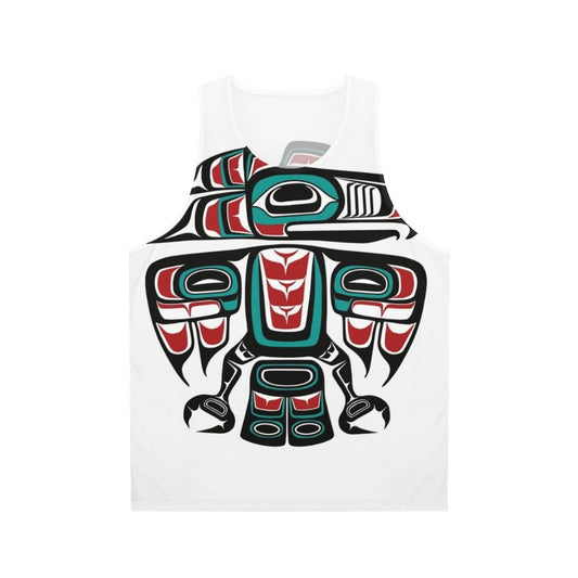 Haida raven totem unisex tank top