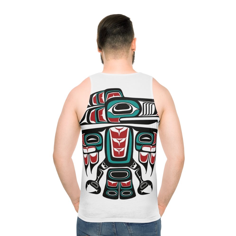 Haida raven totem unisex tank top