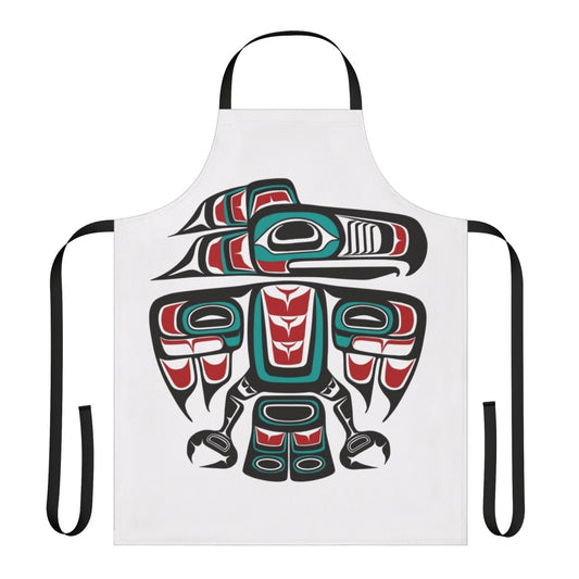 Haida Tlingit Raven Totem Apron featuring a traditional native design