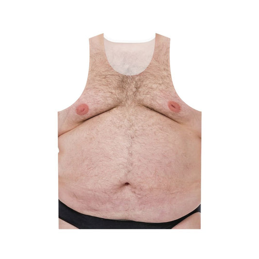 Hairy Belly Funny Unisex Tank Top