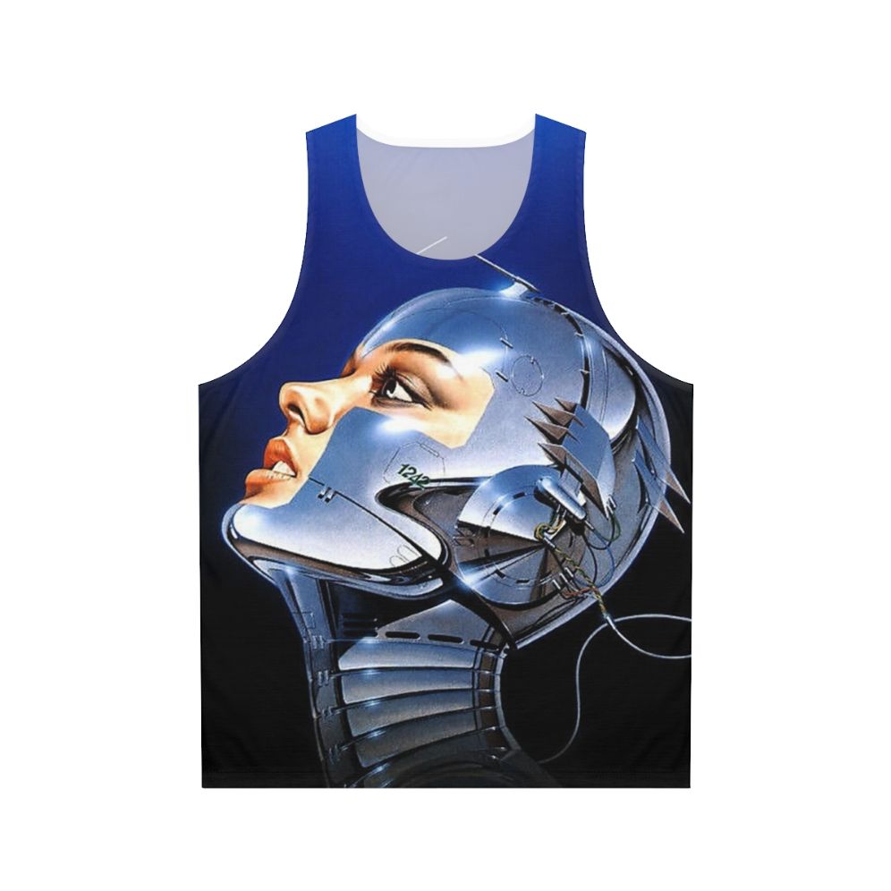 Hajime Sorayama metal music head unisex tank top