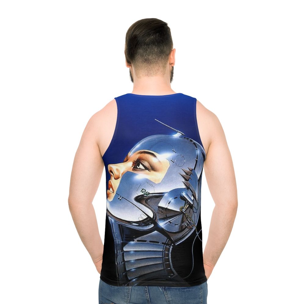 Hajime Sorayama metal music head unisex tank top