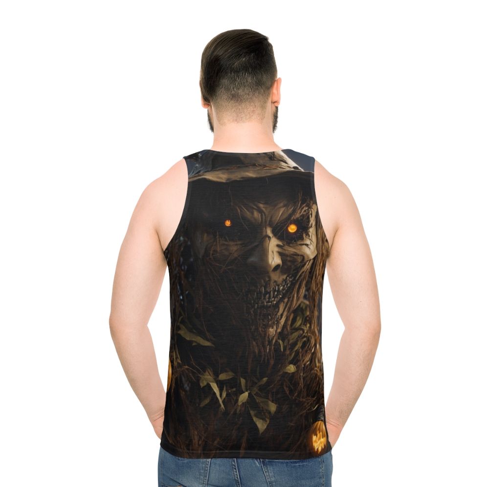 Halloween scarecrow unisex tank top