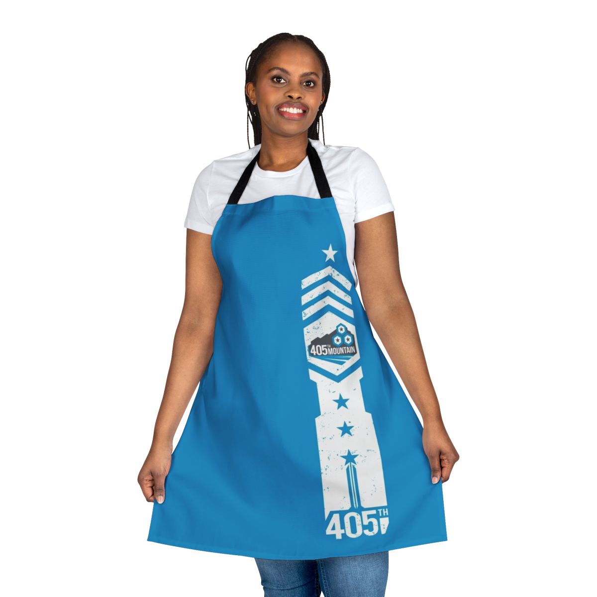 405th Mountain Regiment Apron featuring Halo Spartan-inspired design