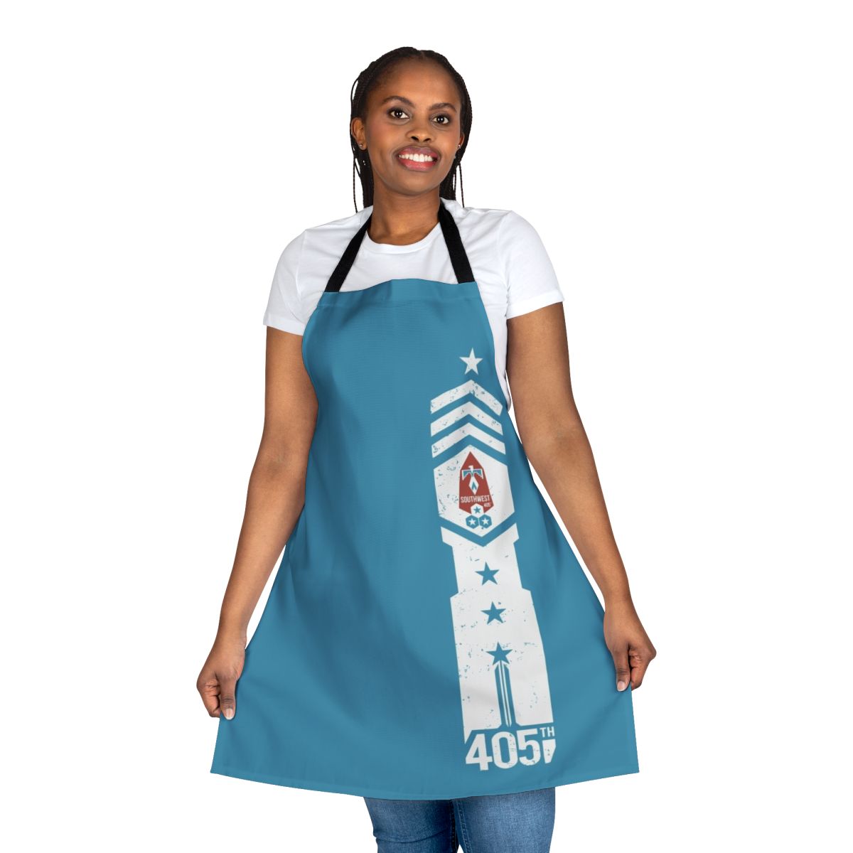 Halo-inspired 405th Southwest Regiment apron with Spartan armor design