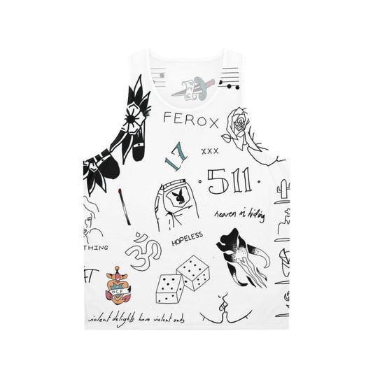Halsey tattoos unisex tank top