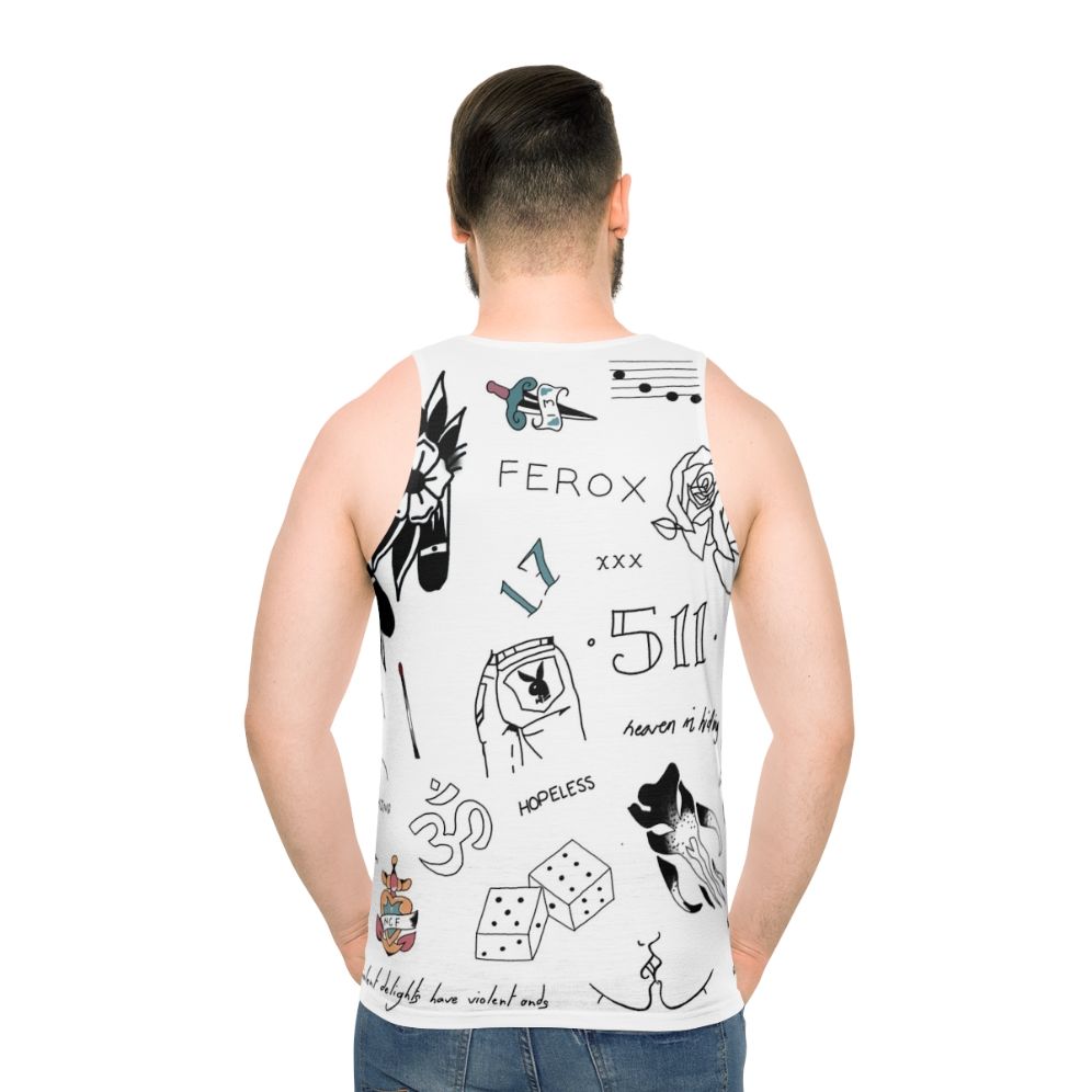 Halsey tattoos unisex tank top