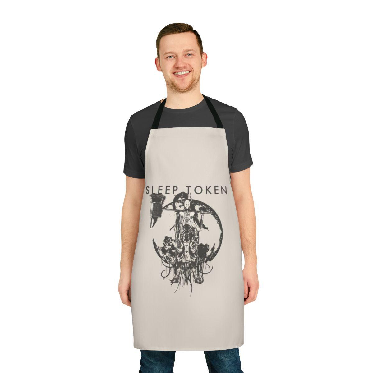 Hammer-themed apron for fans of the progressive metal band Sleep Token