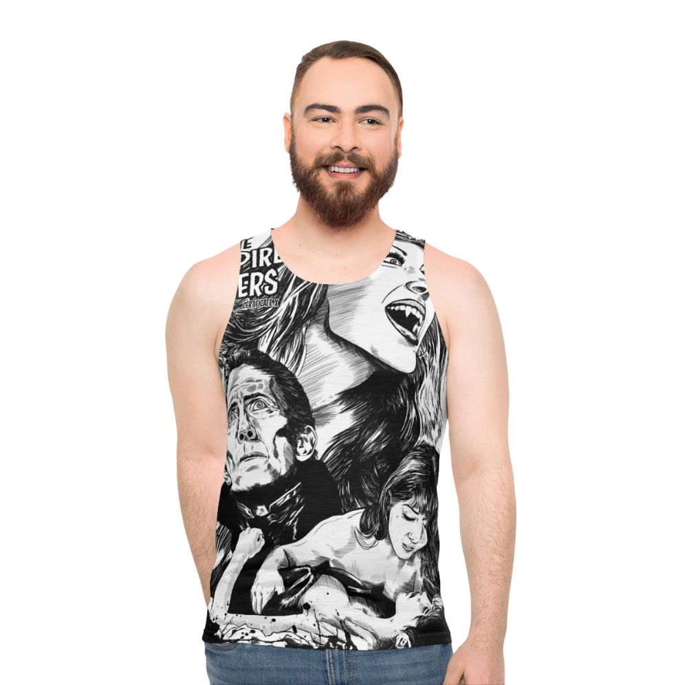 Hammer Horror Vampire Lovers Art Print Unisex Tank Top