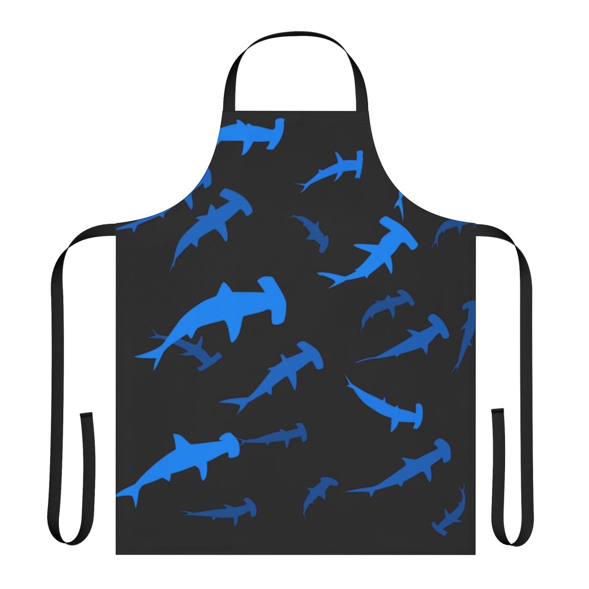 Hammerhead shark design on a high-quality, durable kitchen apron