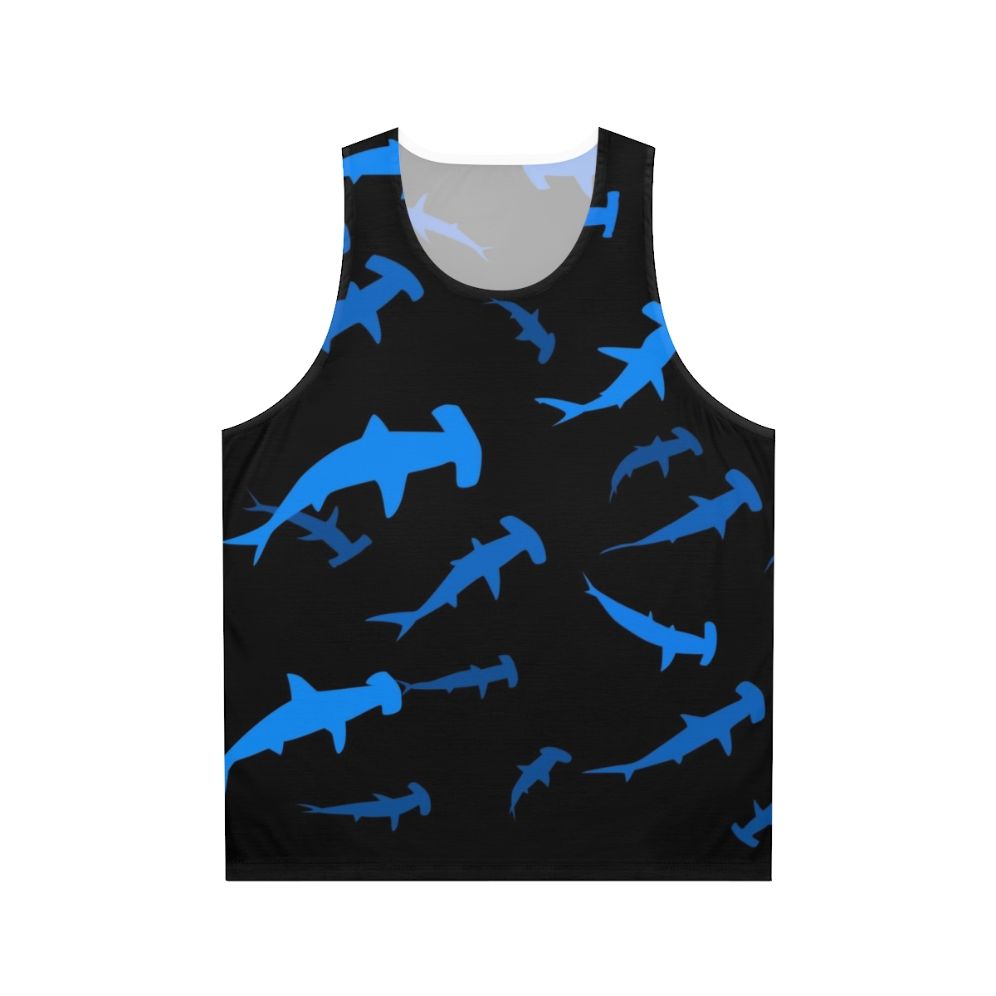 Hammerhead shark unisex tank top