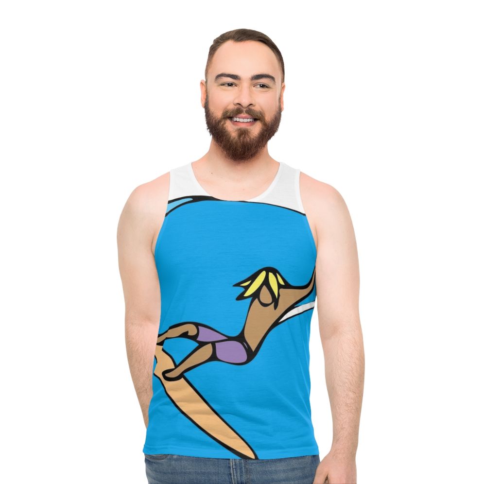 Hand Drag Unisex Tank Top for Surf and Beach
