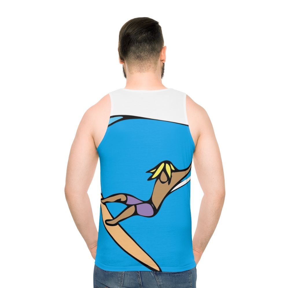 Hand Drag Unisex Tank Top for Surf and Beach