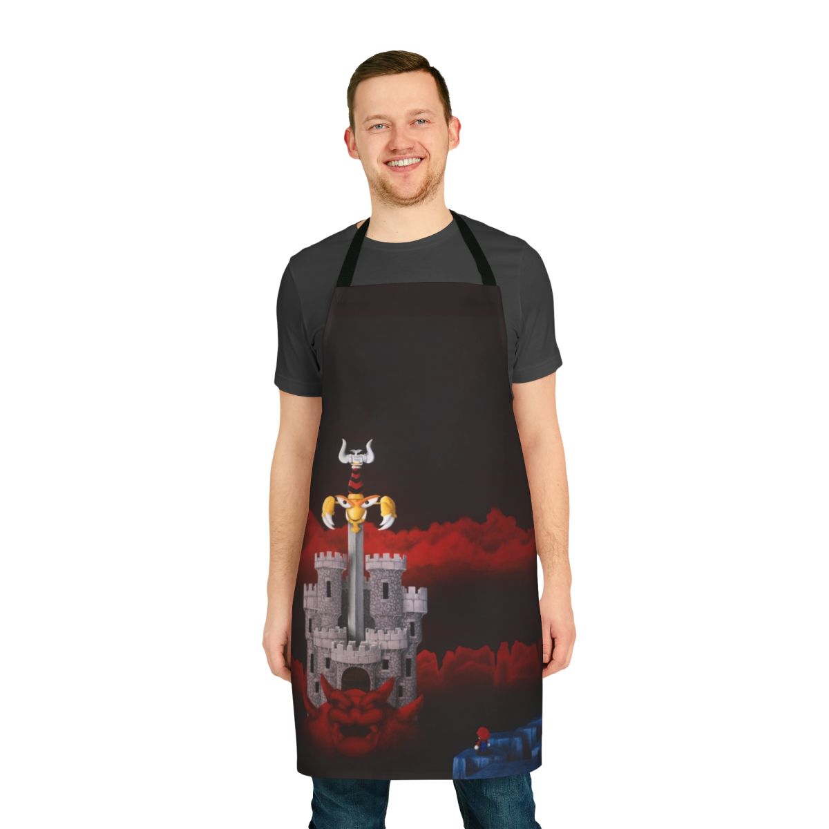 Handcrafted acrylic apron in a stylish design by Mal Georg