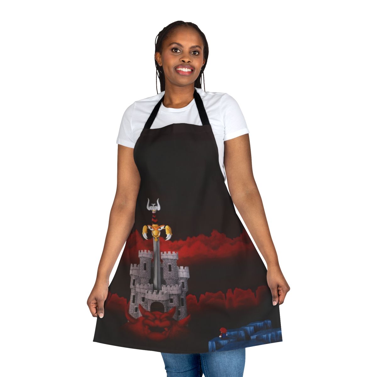 Handcrafted acrylic apron in a stylish design by Mal Georg