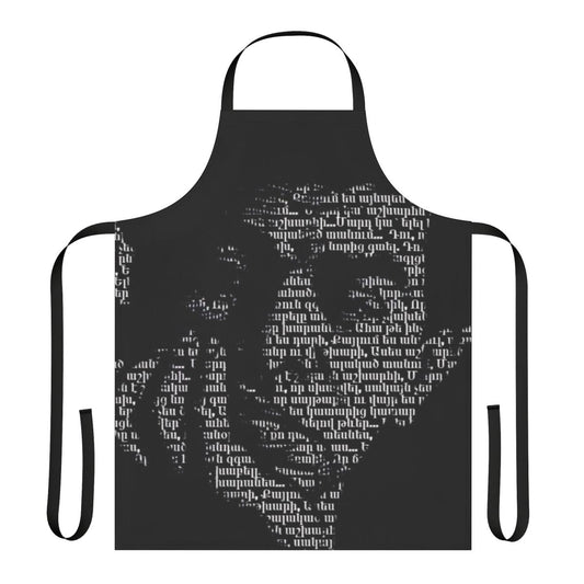 Handcrafted Armenian apron with Paruyr Sevak design