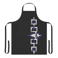 Haudenosaunee-inspired apron featuring the traditional Hiawatha belt design
