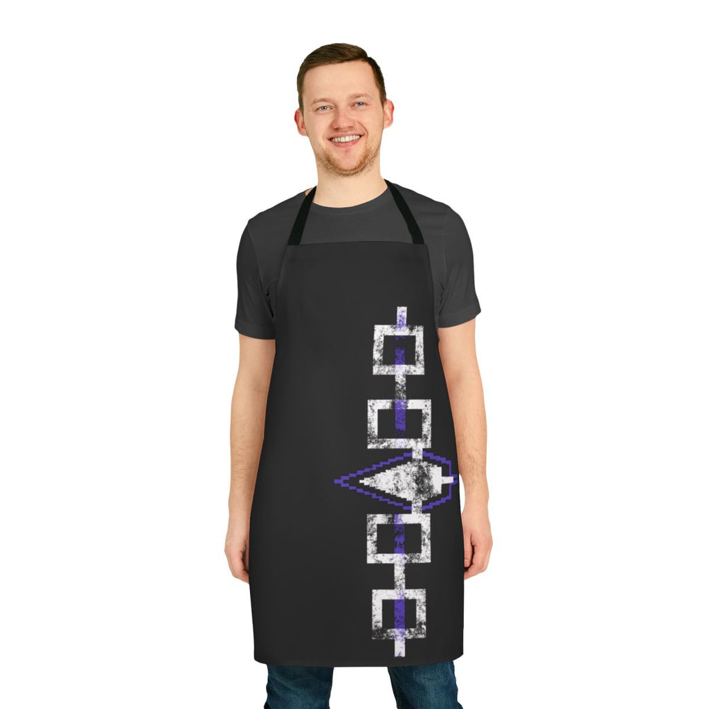 Haudenosaunee-inspired apron featuring the traditional Hiawatha belt design