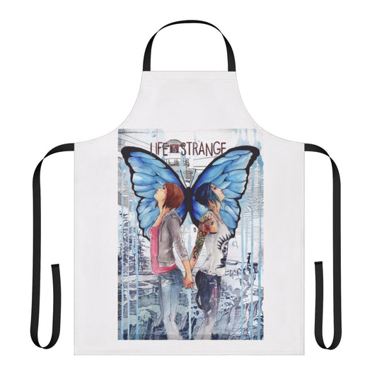 Handcrafted apron featuring Max and Chloe from the video game Life is Strange
