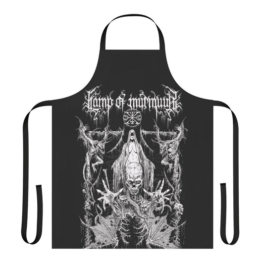 Handcrafted Murmuur Lamp Apron with Occult and Black Metal Designs