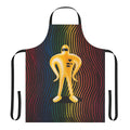 Handcrafted acrylic apron with the "One Twenty Eight" design by artist Mallory Georg
