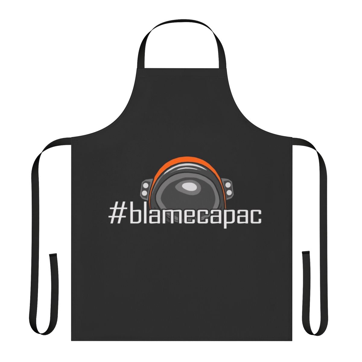 Handcrafted space engineers inspired apron featuring the Blamecapac design