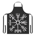 Handcrafted Viking Compass Vegvisir Apron with Norse Mythology Symbols