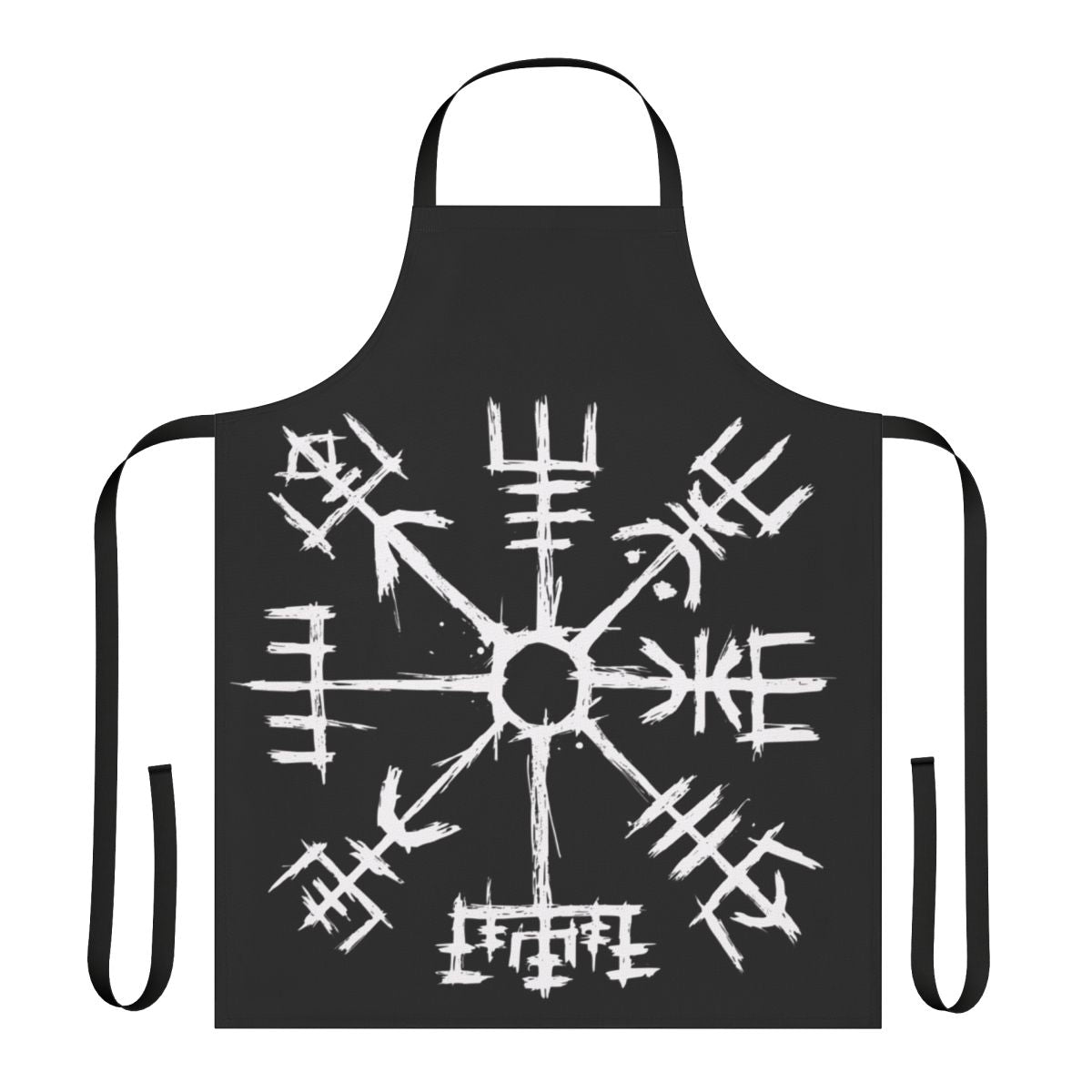 Handcrafted Viking Compass Vegvisir Apron with Norse Mythology Symbols