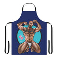 A handcrafted apron featuring a wiggly, piggly harness design, perfect for gay men who love muscle and erotic style.