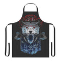 Handcrafted Winter Wolf Fantasy Apron