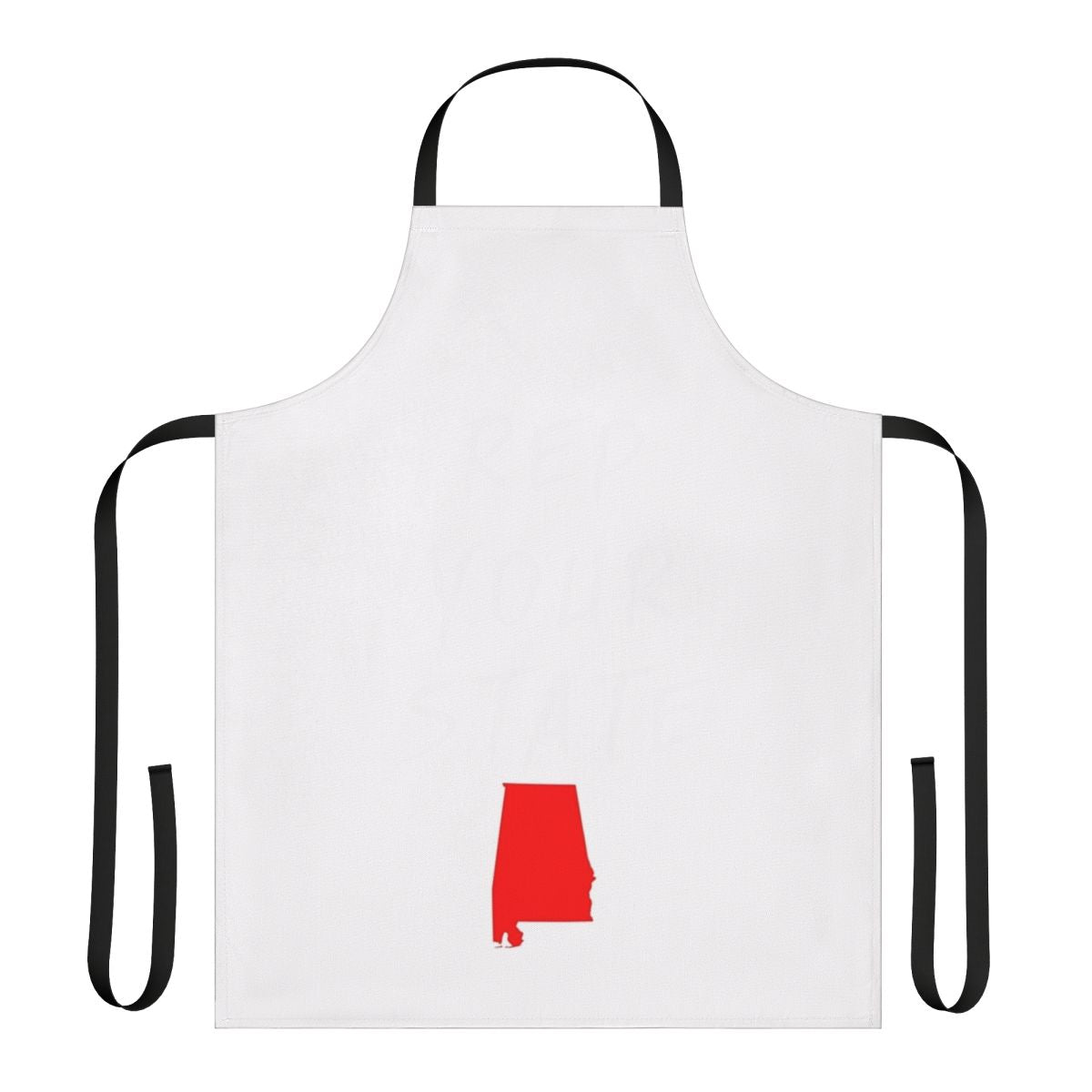Handmade Alabama state pride apron for cooking, baking, and other kitchen activities